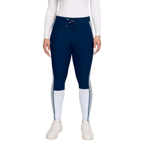 Wear By Erin Andrews Navy Dallas Cowboys Color-block Leggings In Blue