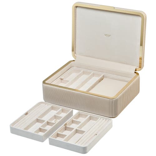 Wolf Bella Medium Jewellery Box In Neutral