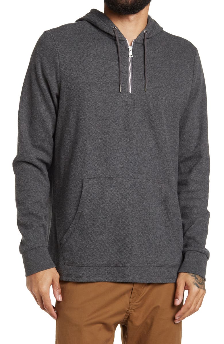 FLAG AND ANTHEM 1/4 Zip Knit Hoodie, Main, color, 