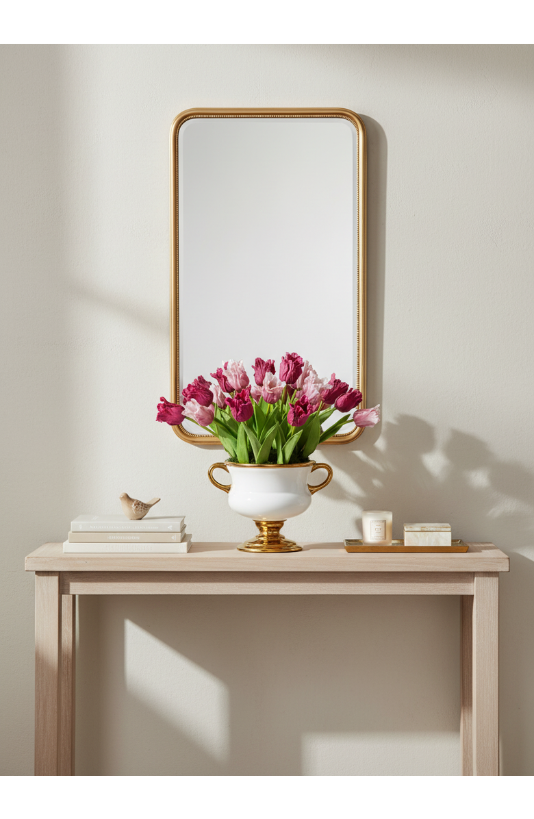 CocoBella Calder RealTouch Tulip Arrangement, Alternate, color, Fuschia