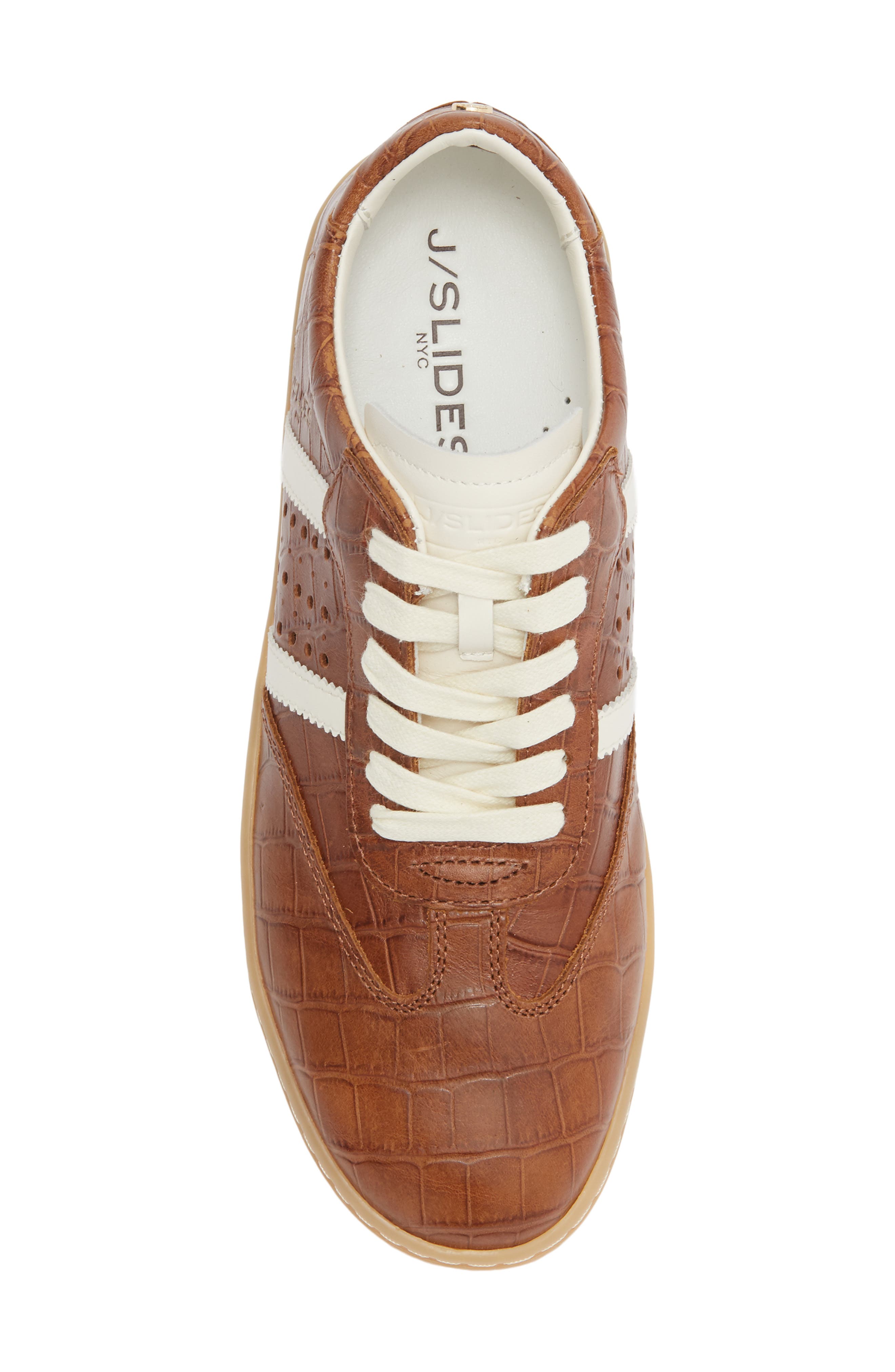 JSlides Hunter Leather Sneaker, Alternate, color, Tan