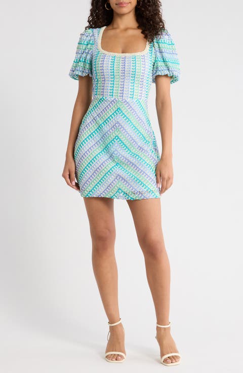 Widley Reyna Crochet Minidress