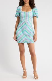 SUGARLIPS Widley Reyna Crochet Minidress