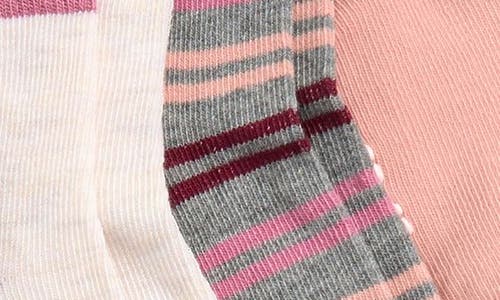 Capelli New York Kids' Hearts & Bows Assorted 10-pack Gripper Crew Socks In Multi