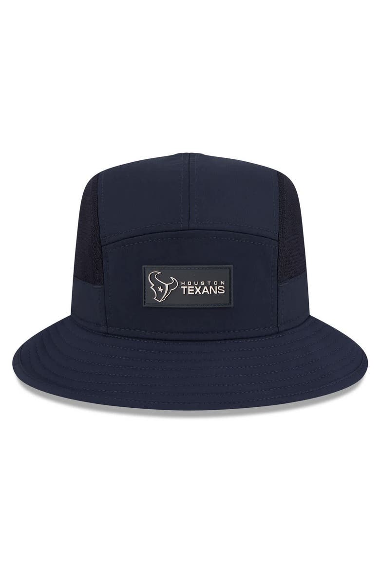 Men's New Era Navy Houston Texans 2025 Sideline  Bucket Hat, Alternate, color, Navy