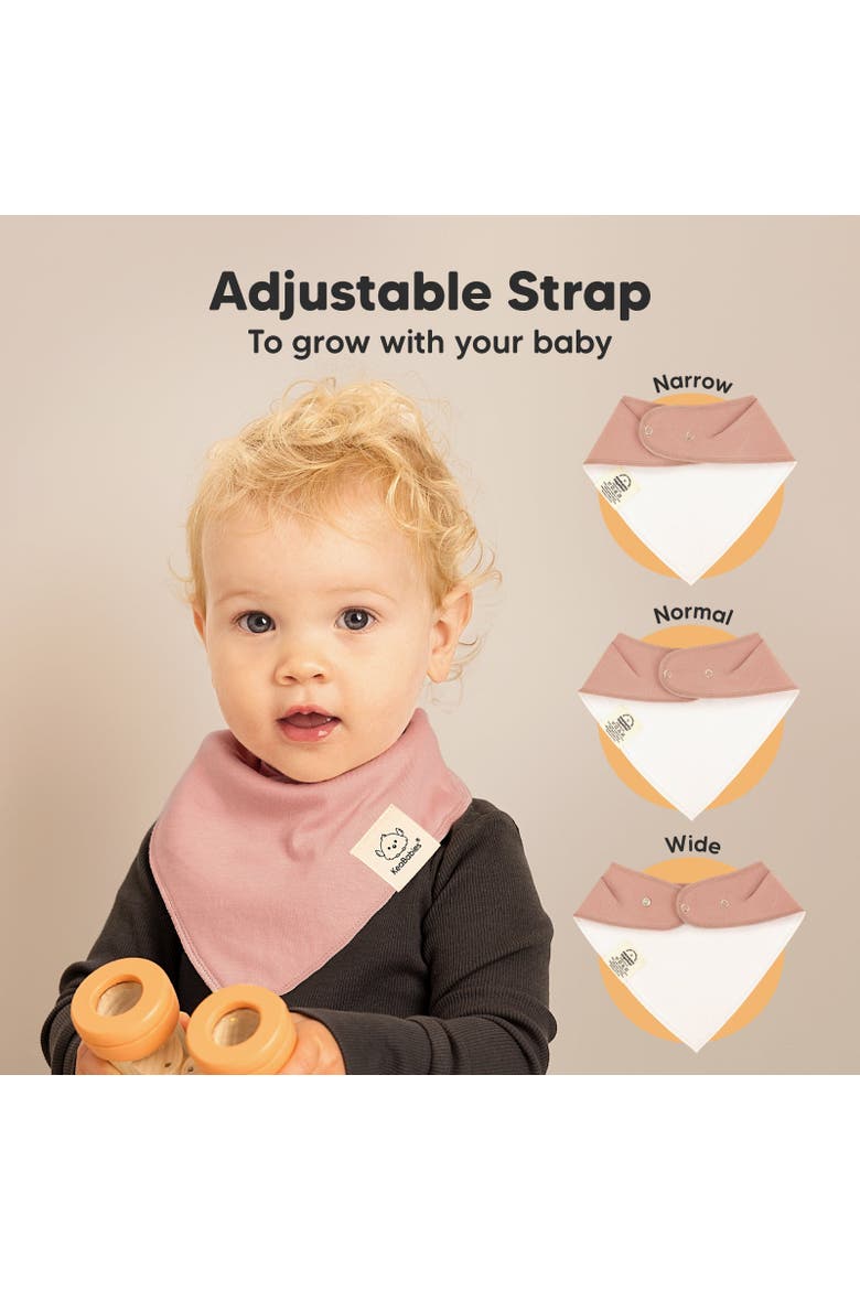 8-Pack Organic Bandana Bibs, Alternate, color, Butterflies