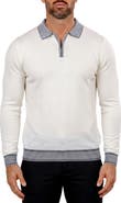 Maceoo Quarter Zip Merino Wool Sweater