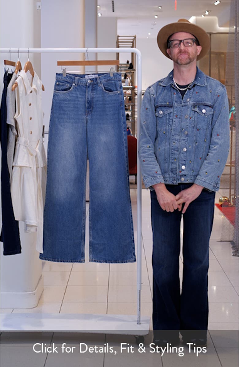 High Waist Wide Leg Jeans, sales video thumbnail