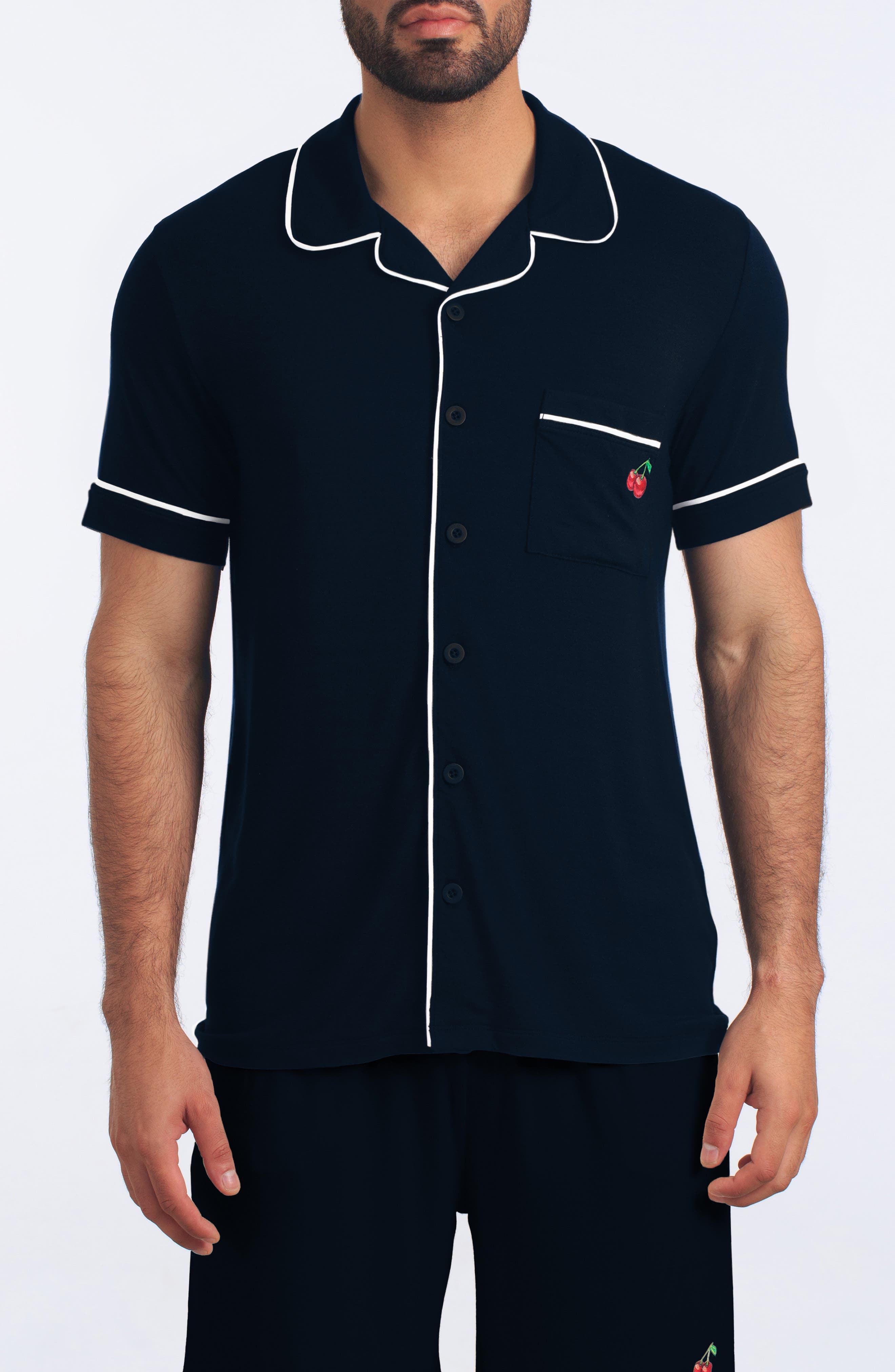 Jared Lang Short Sleeve Shirt & Short Pajama Set