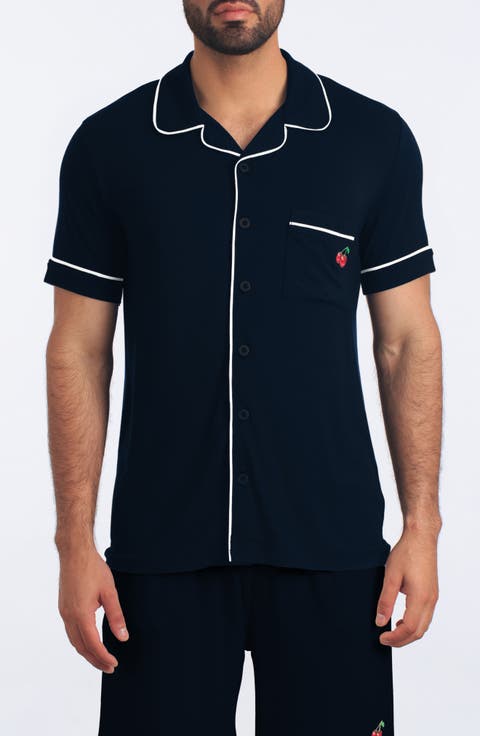 Short Sleeve Shirt & Short Pajama Set