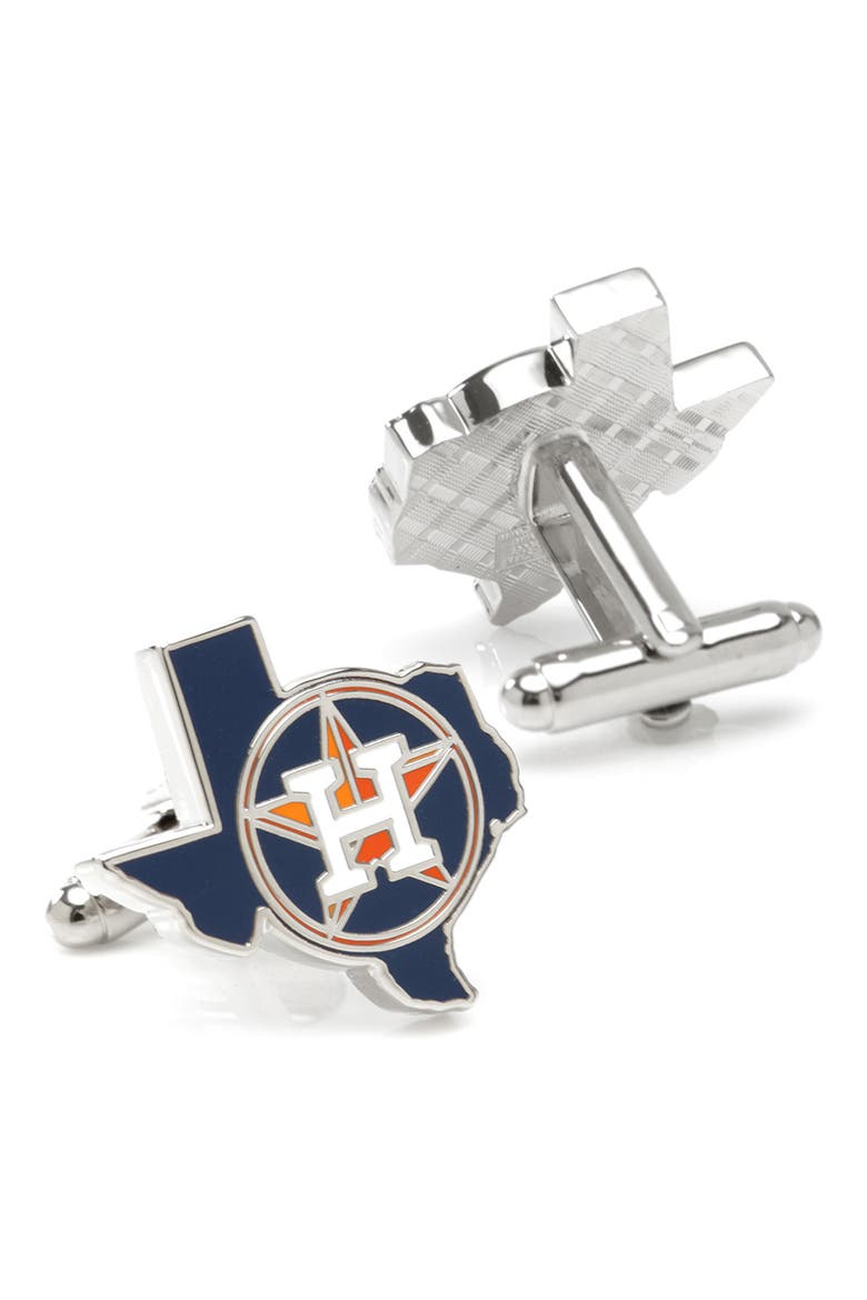 MLB Houston Astros Cuff Links, Alternate, color, HOUSTON ASTROS STATE SHAPED