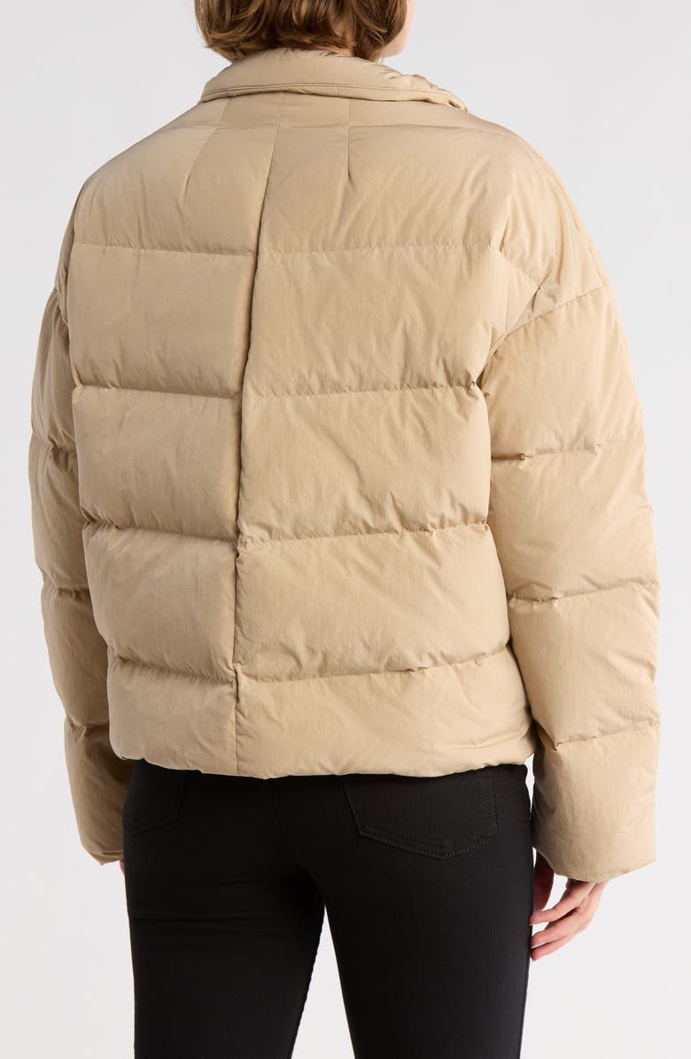 Theory Offset Down Puffer Jacket, Alternate, color, Clay