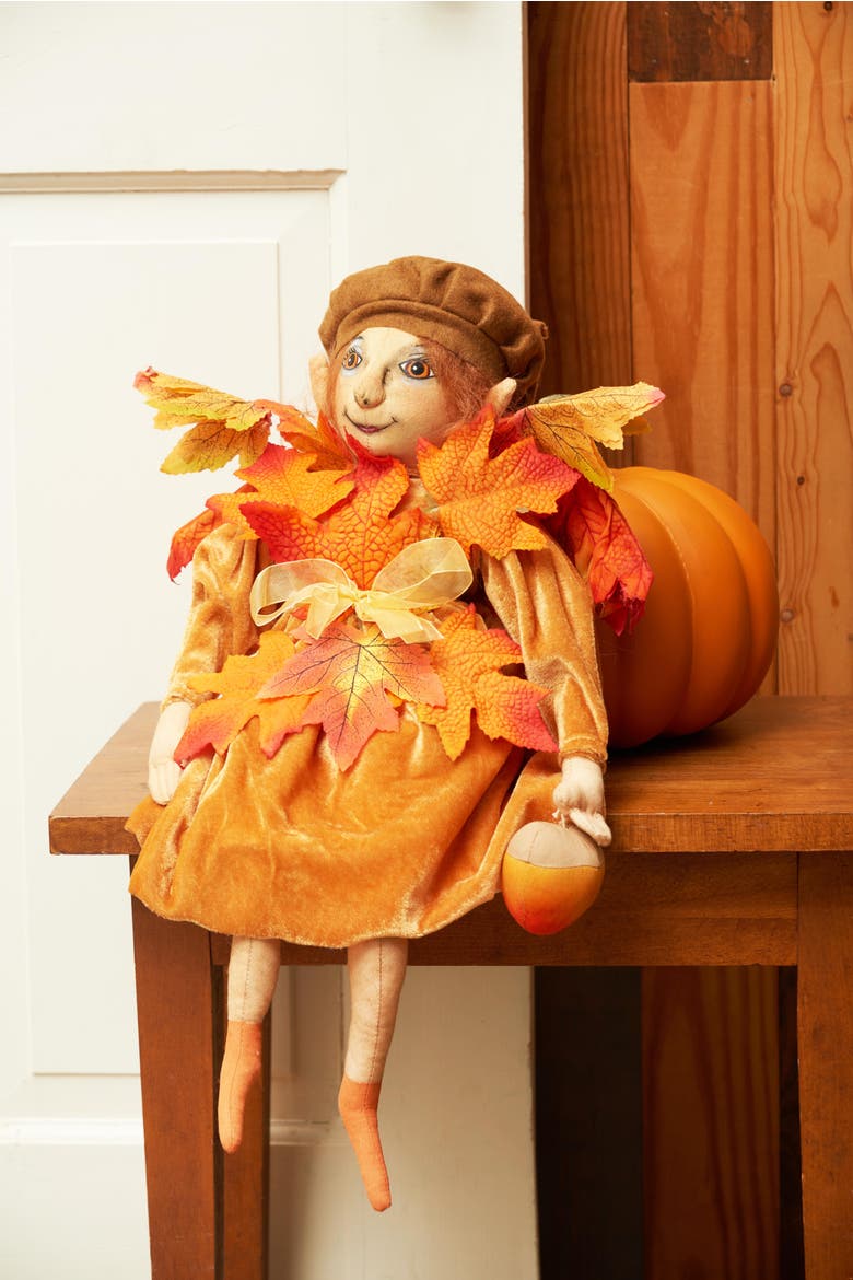 Amber Fall Harvest Joe Spencer Gathered Traditions Figurine, Alternate, color, Orange