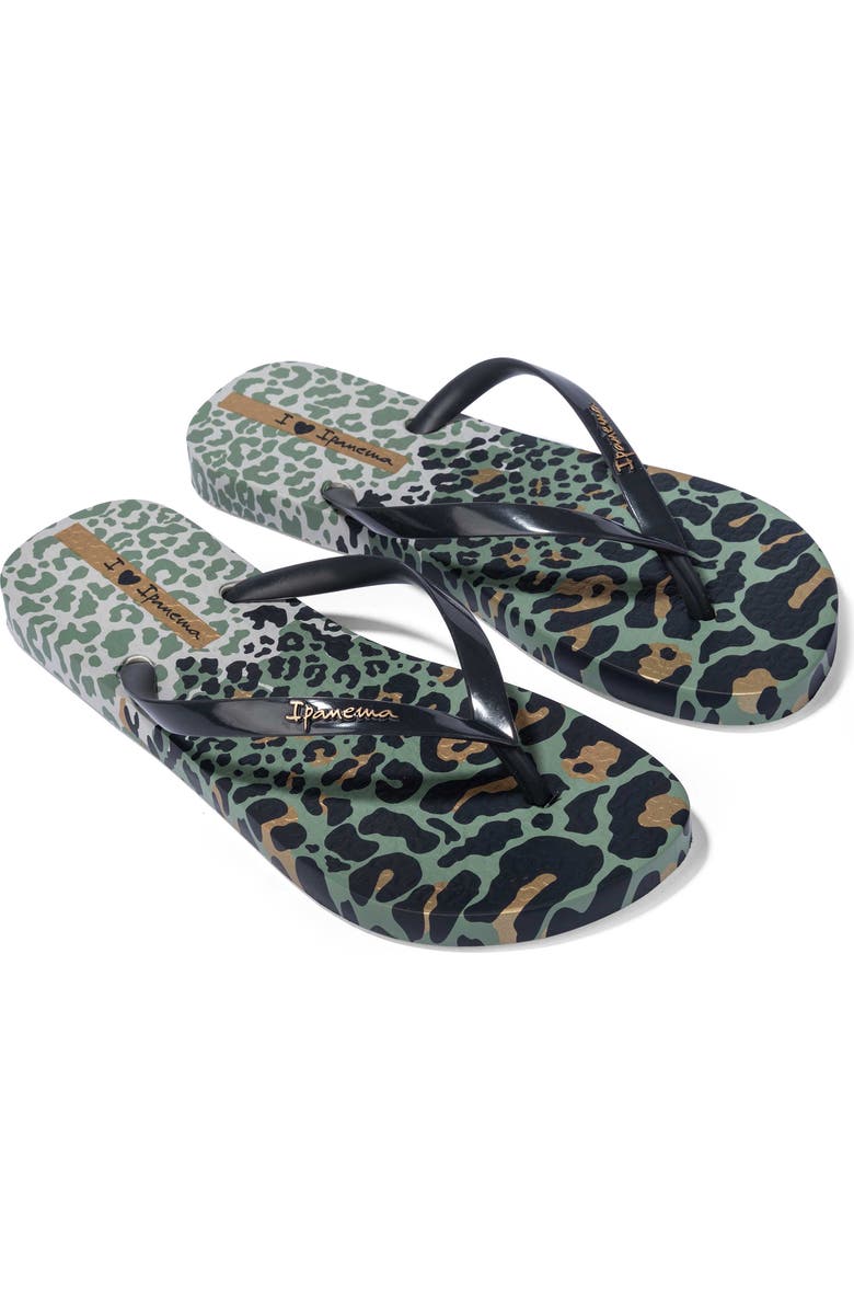Ipanema Animal Print VI Flip Flop, Alternate, color,