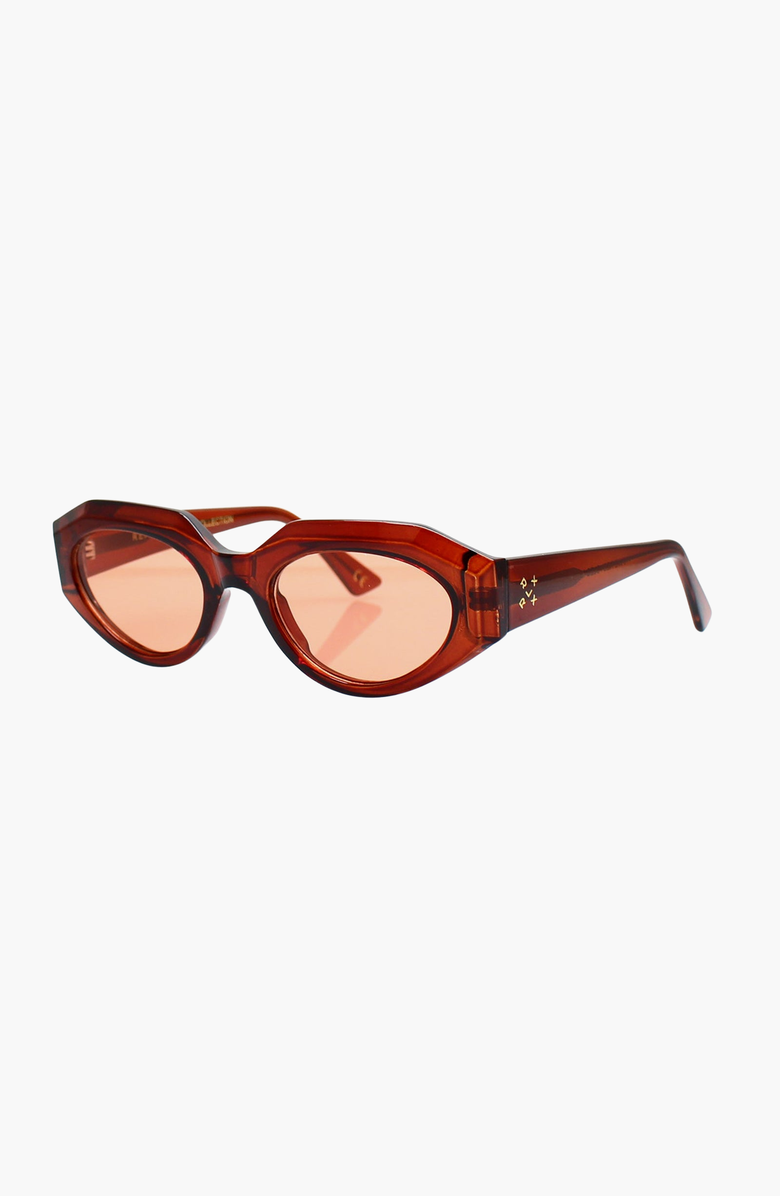 Reality Eyewear Luxe I Sunglasses, Alternate, color, Chocolate Rose