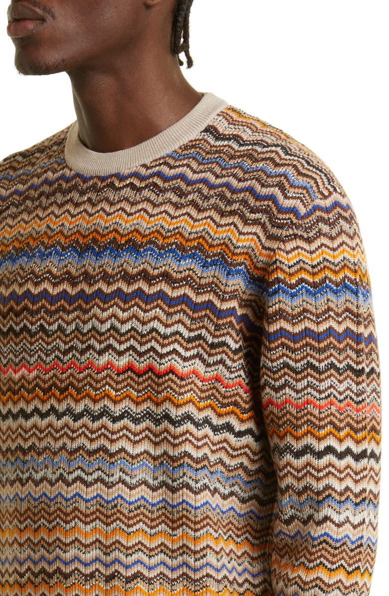Missoni Wool Crewneck Sweater, Alternate, color, 