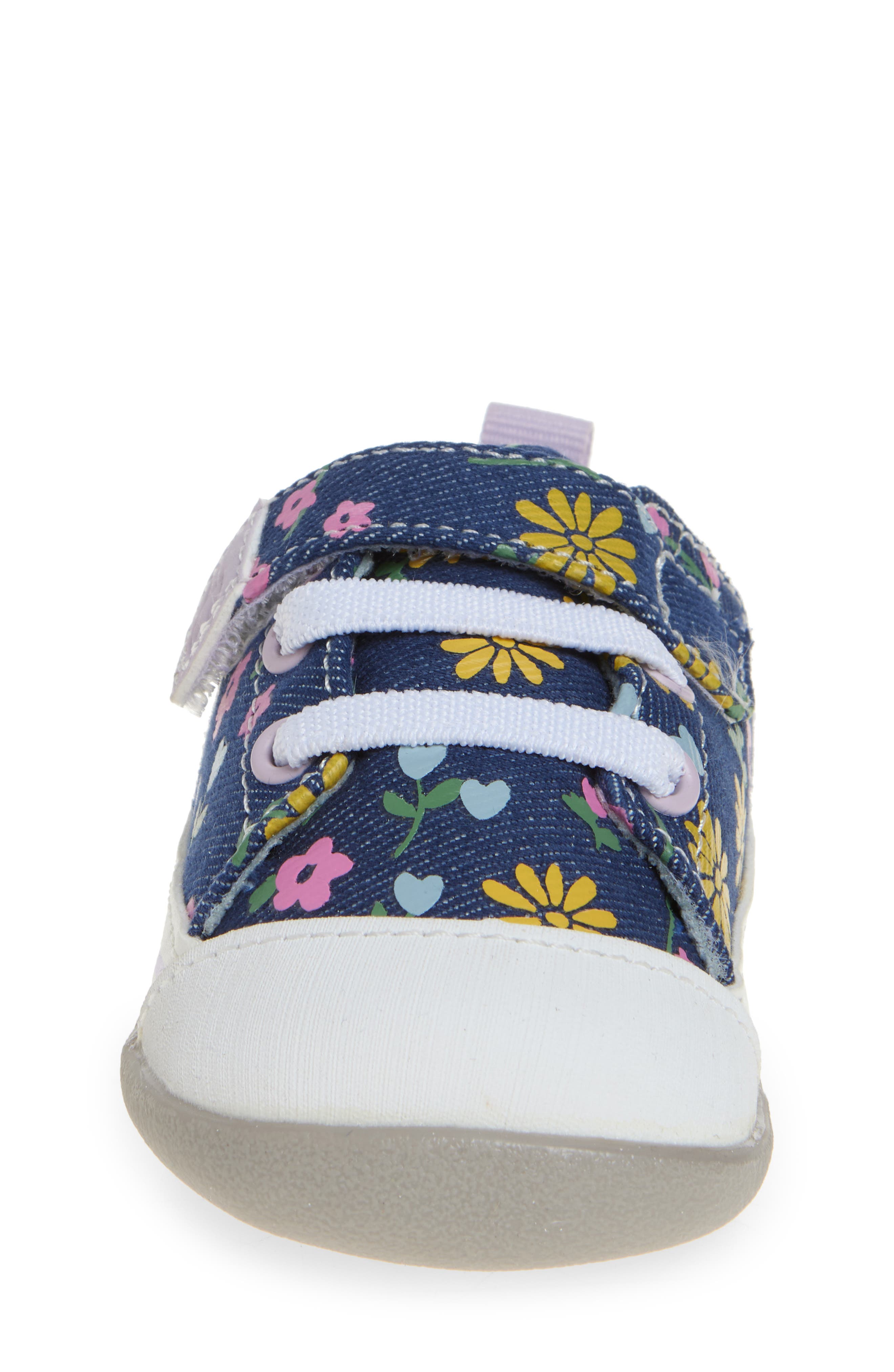 See Kai Run Stevie Floral Print Sneaker, Alternate, color, 