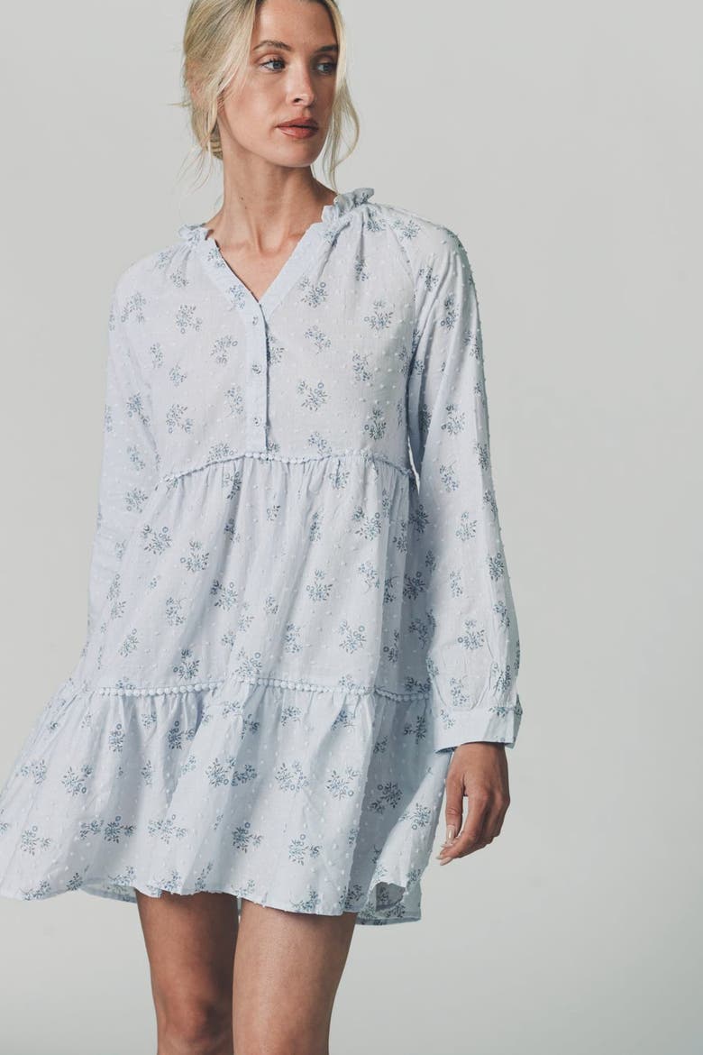 The Candice Dress, Alternate, color, Soft Blue Ditsy