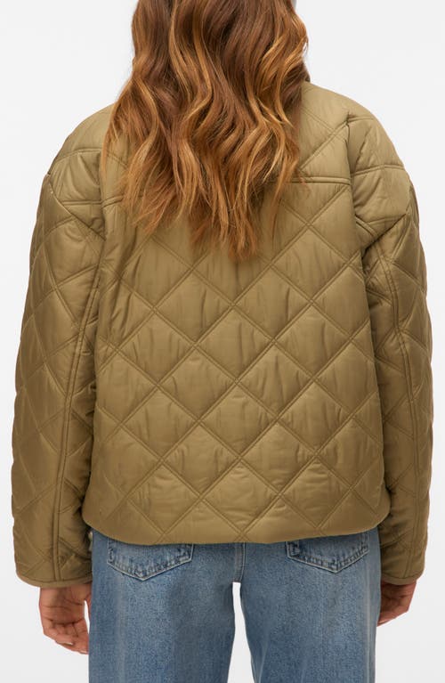 Vero Moda Minnesota Quilted Short Jacket In Blue