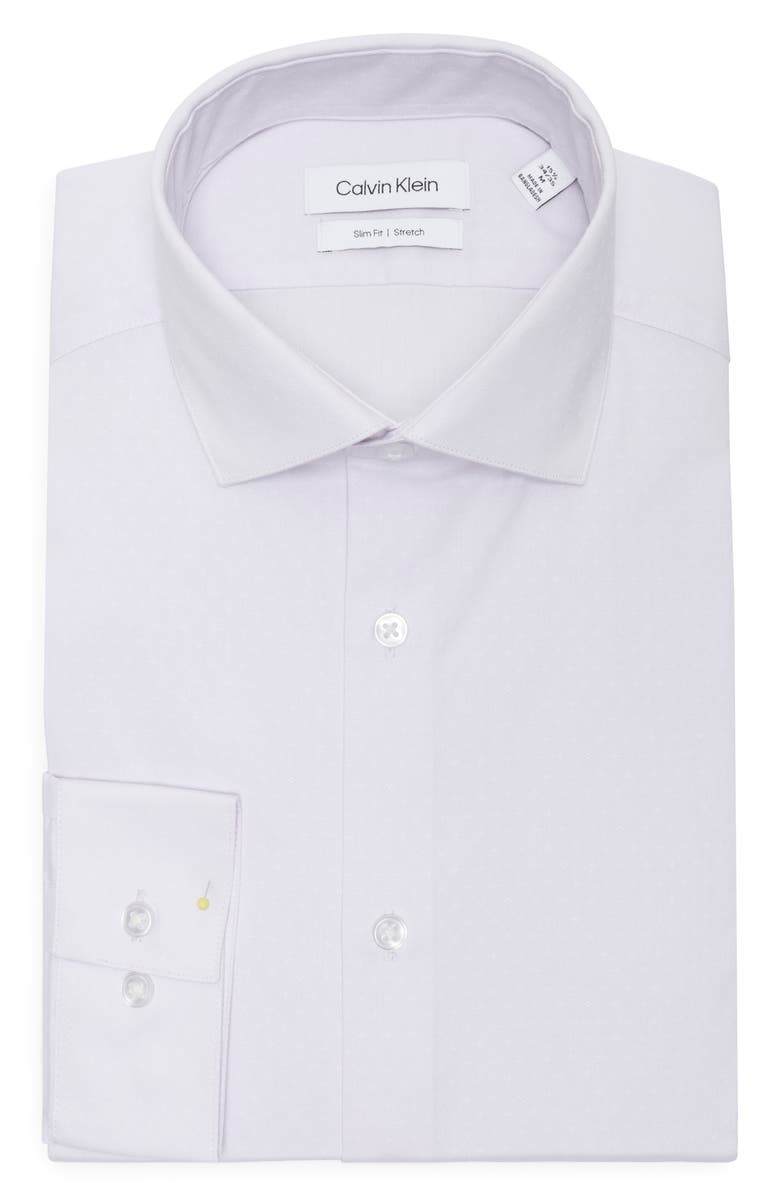 Calvin Klein Slim Fit Stretch Dress Shirt, Main, color, Soft Pink