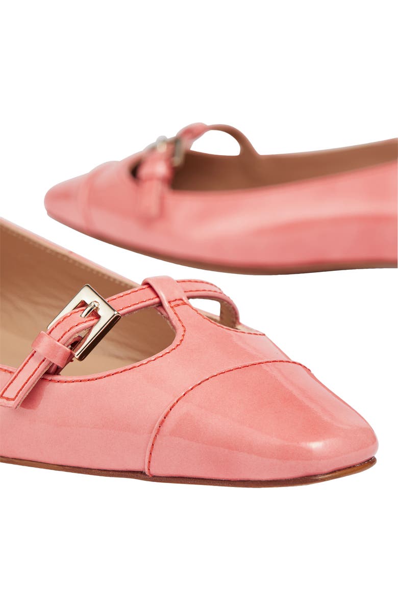 LK Bennett Aurora Cap Toe Flat, Alternate, color, Salmon