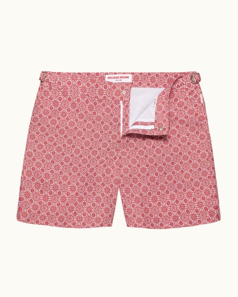 Bulldog Exclusive-Print Mid-Length Swim Shorts