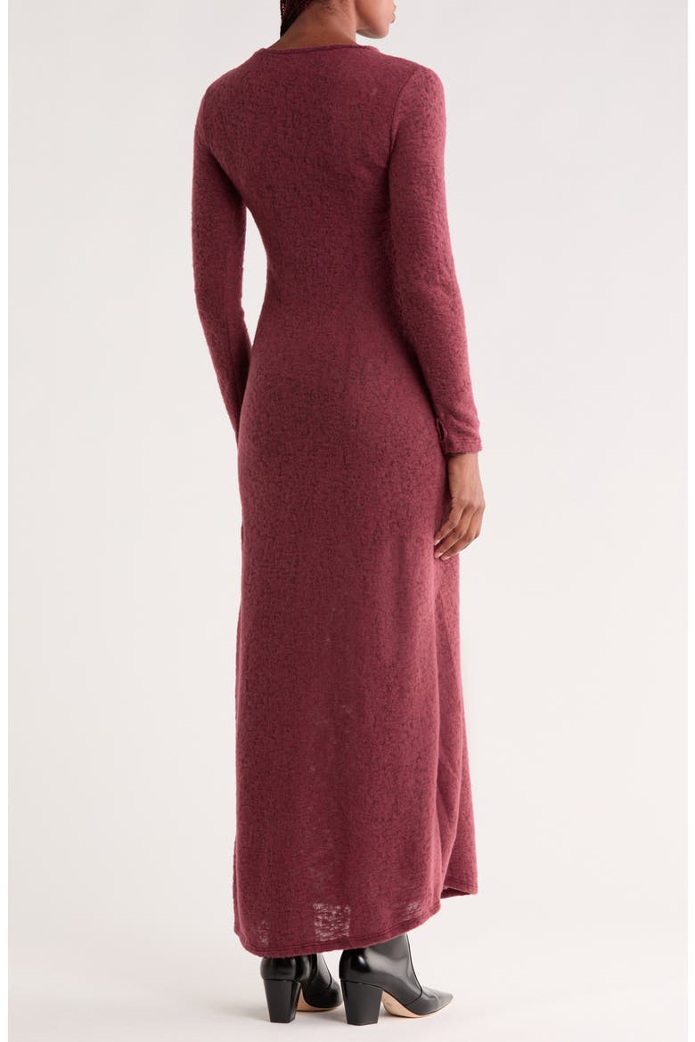 Long Sleeve Maxi Dress, Alternate, color, CHILLI OIL