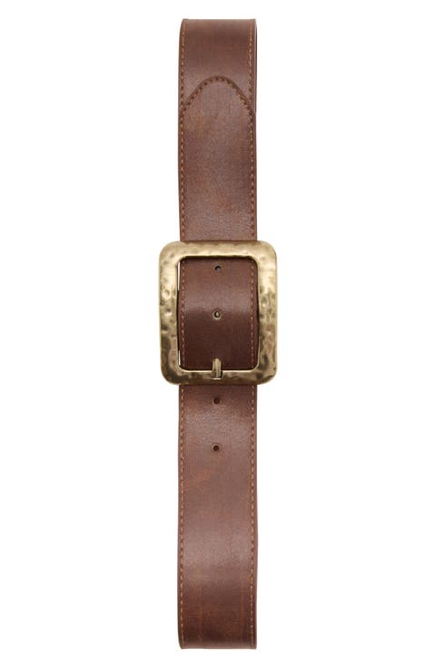 Faux Leather Belt