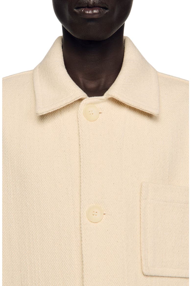 Cotton worker jacket, Alternate, color, Ecru