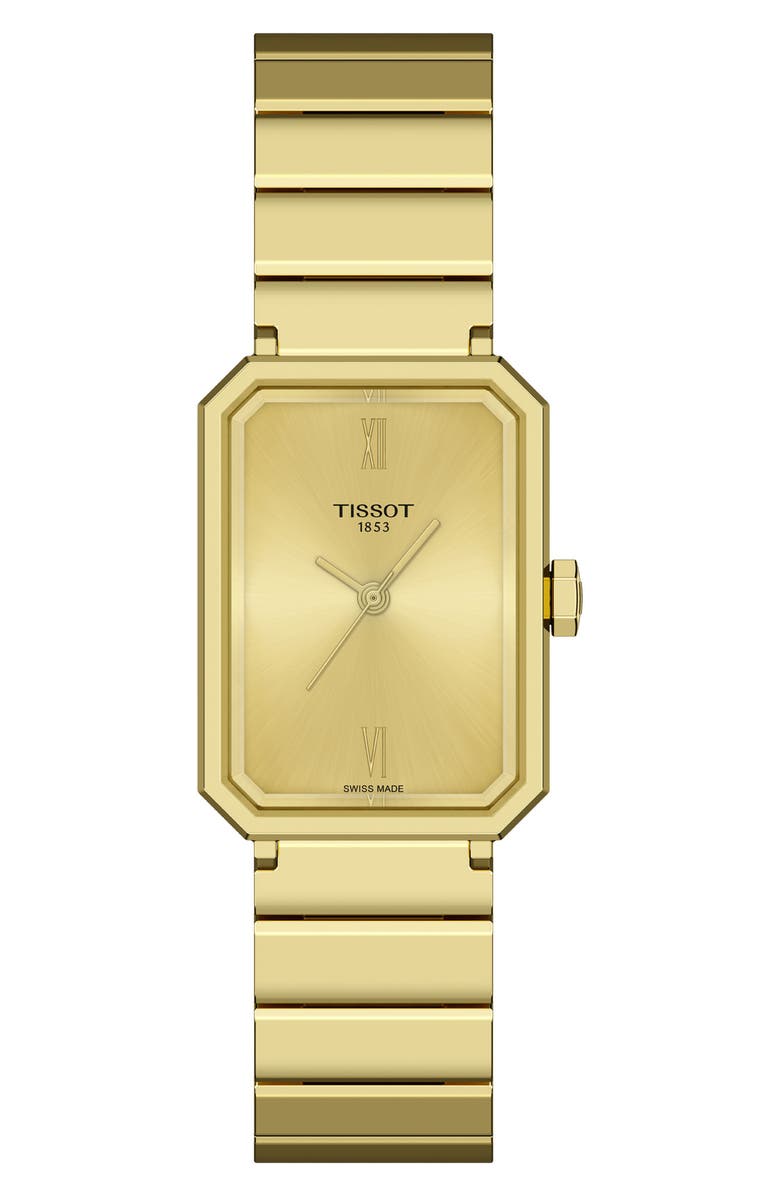 Tissot SRV Bracelet Watch, 30mm, Main, color, Champagne / Golden
