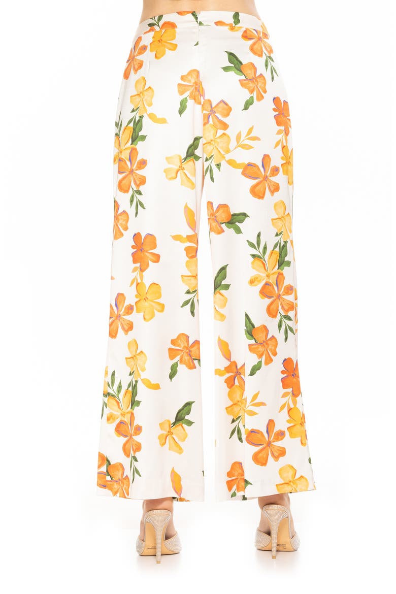 Cerise Wide Leg Pants, Alternate, color, IVORY FLORAL