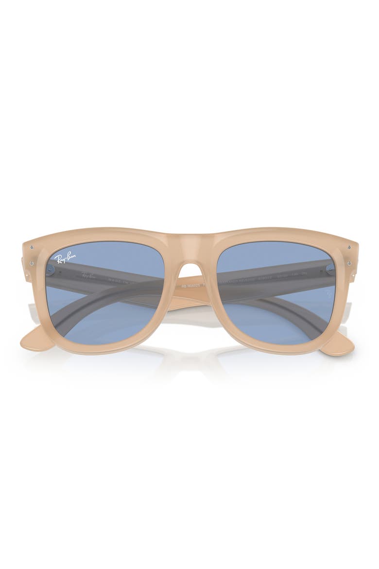 Reverse Wayfarer 53mm Square Sunglasses, Main, color, BLUE