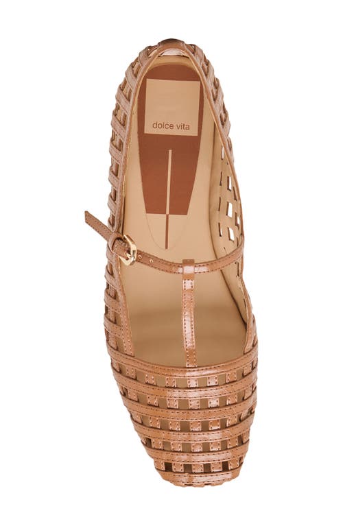 Dolce Vita Rains T-strap Flat In Saddle Leather