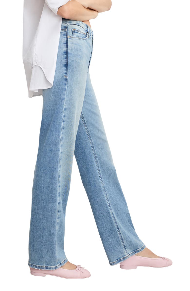 Good American Soft-Tech Good True Straight Leg Jeans, Alternate, color, Indigo1073