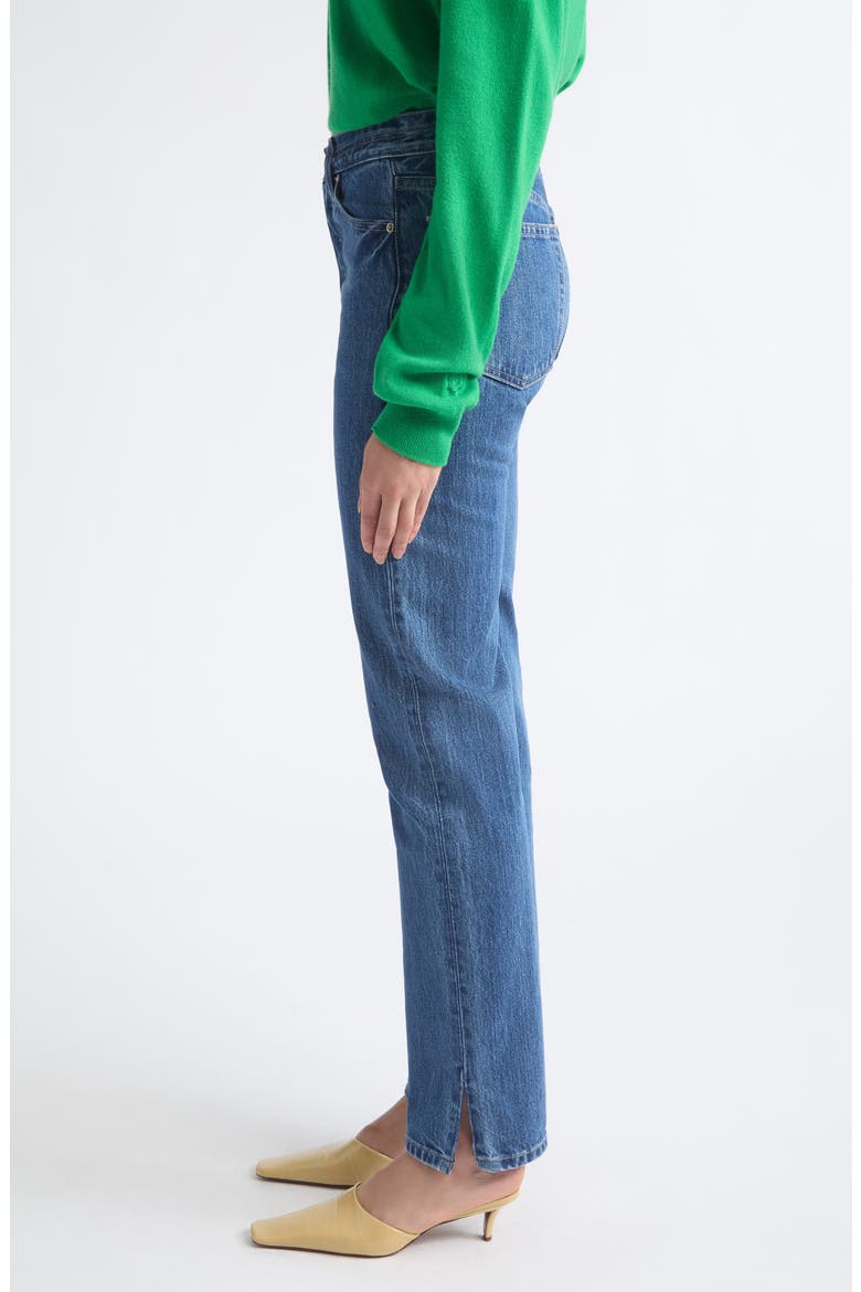 Agnes High Waist Straight Leg Jeans, Alternate, color, SLOAN WASH