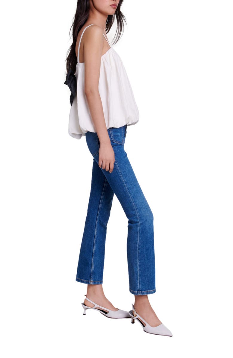 maje Strappy top, Alternate, color, 