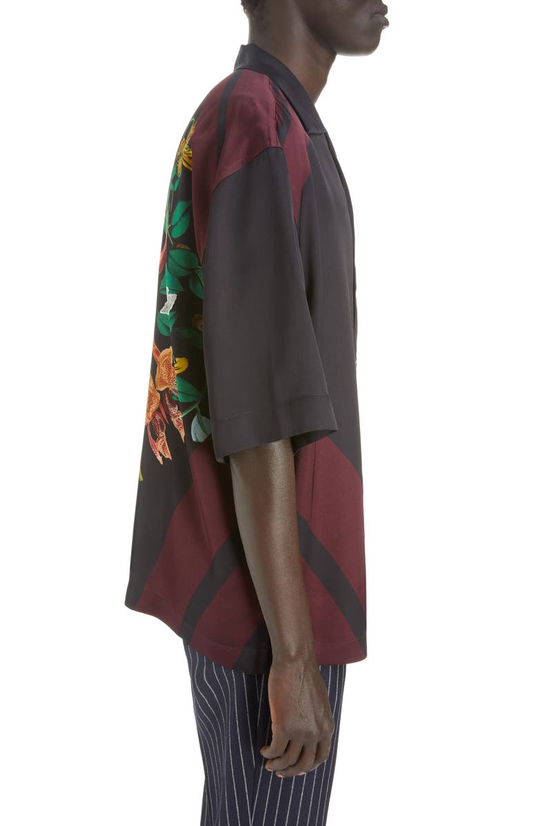 Dries Van Noten Cassi Floral Print Camp Shirt, Alternate, color, 