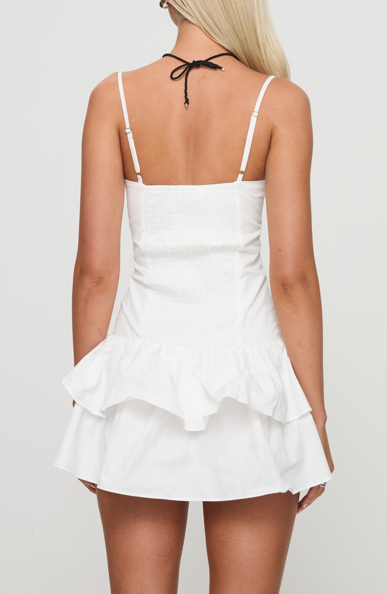 Princess Polly Jazzmin Ruffle Minidress, Alternate, color, White