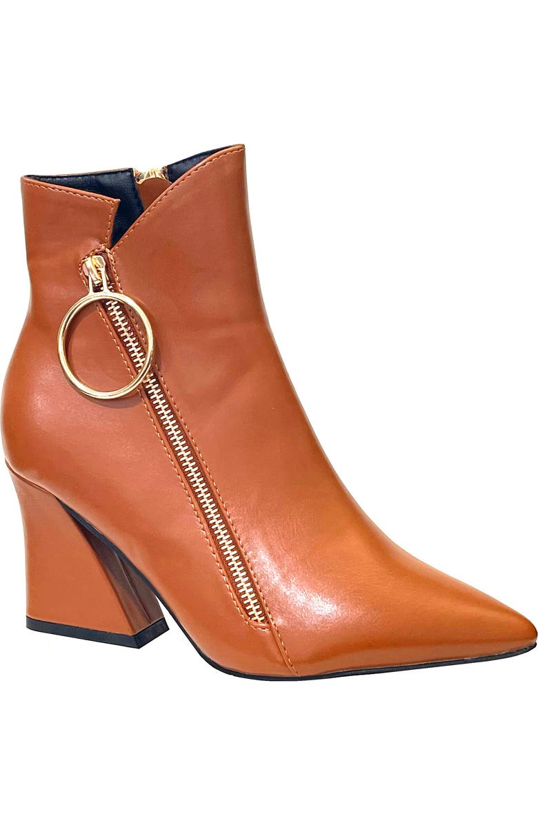 NINETY UNION Classic Block Heel Bootie, Main, color, Tan