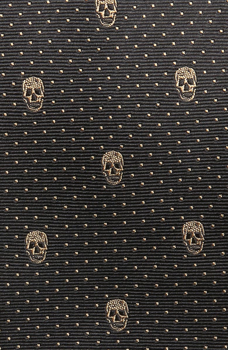 McQueen Alexander McQueen Skull Silk Tie, Alternate, color, 