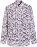 Bugatchi Julian Shaped Fit Linen Button-Up Shirt