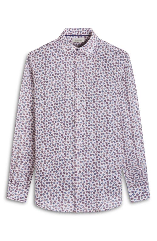 Bugatchi Julian Shaped Fit Linen Button-up Shirt In Sand