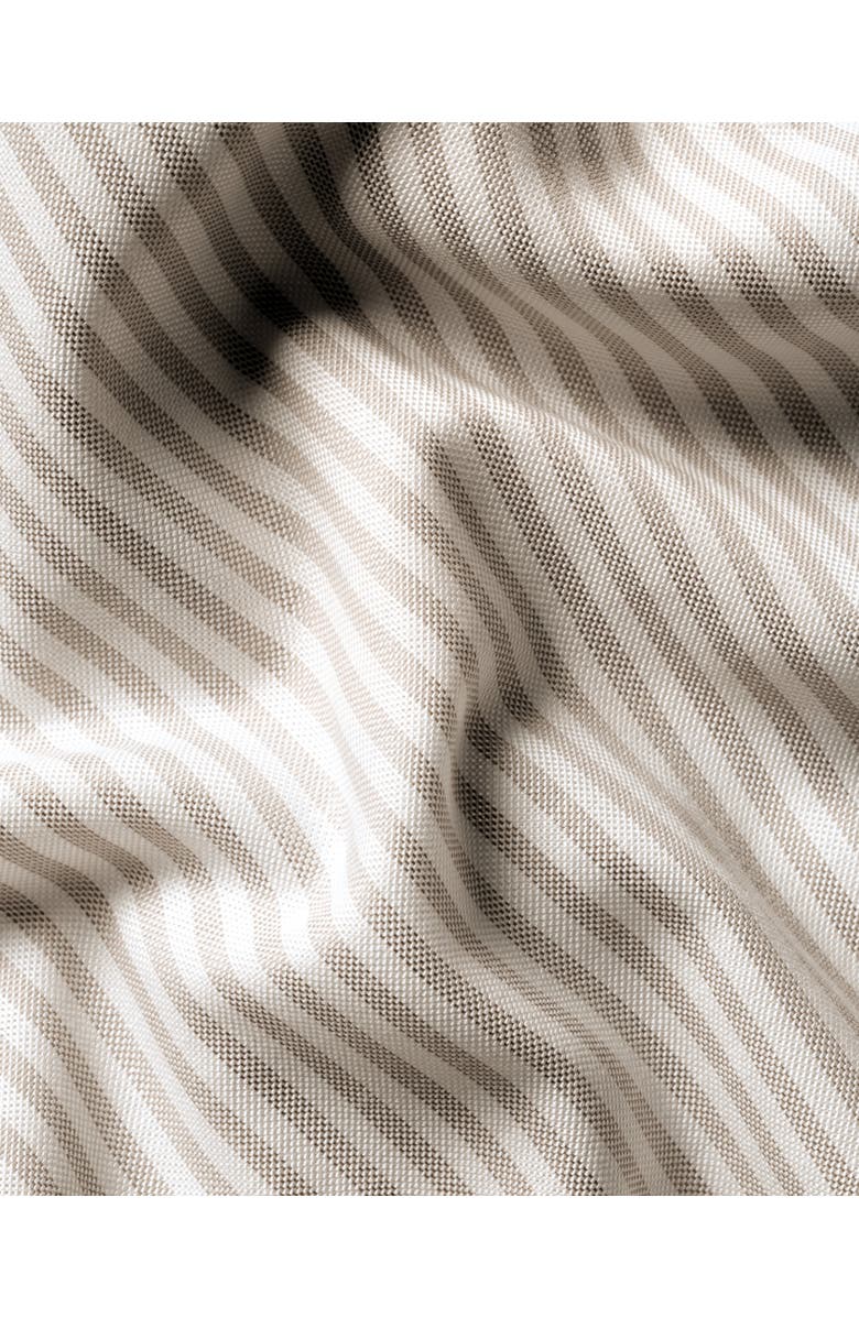 Charles Tyrwhitt Slim Fit Button-Down Collar Non-Iron Stretch Stripe Oxford Shirt, Alternate, color, Taupe