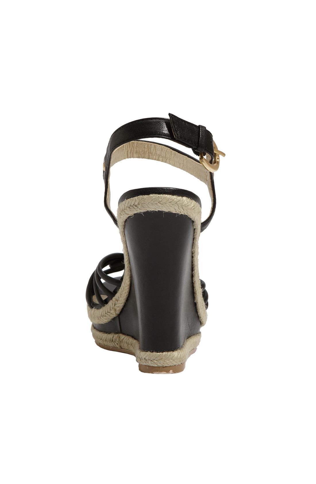 'Harlow' Espadrille Sandal, Alternate, color, BLACK