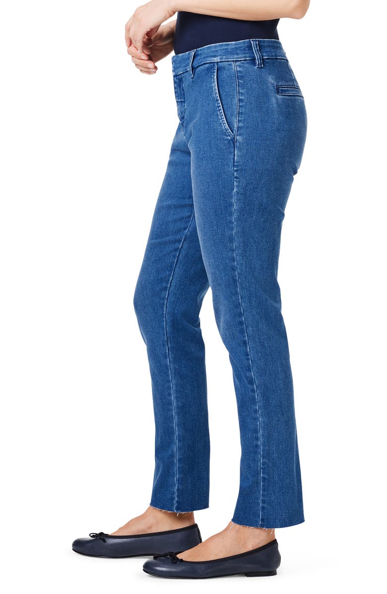 NIC+ZOE Raw Hem Ankle Straight Leg Trouser Jeans, Alternate, color, 