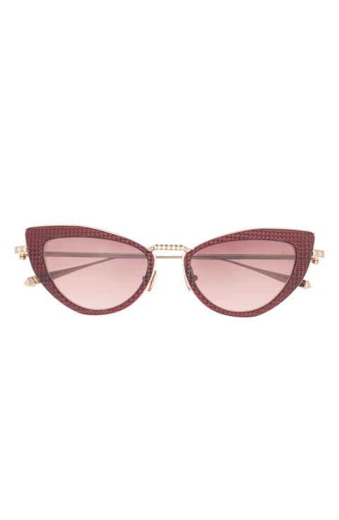50mm Gradient Cat Eye Sunglasses