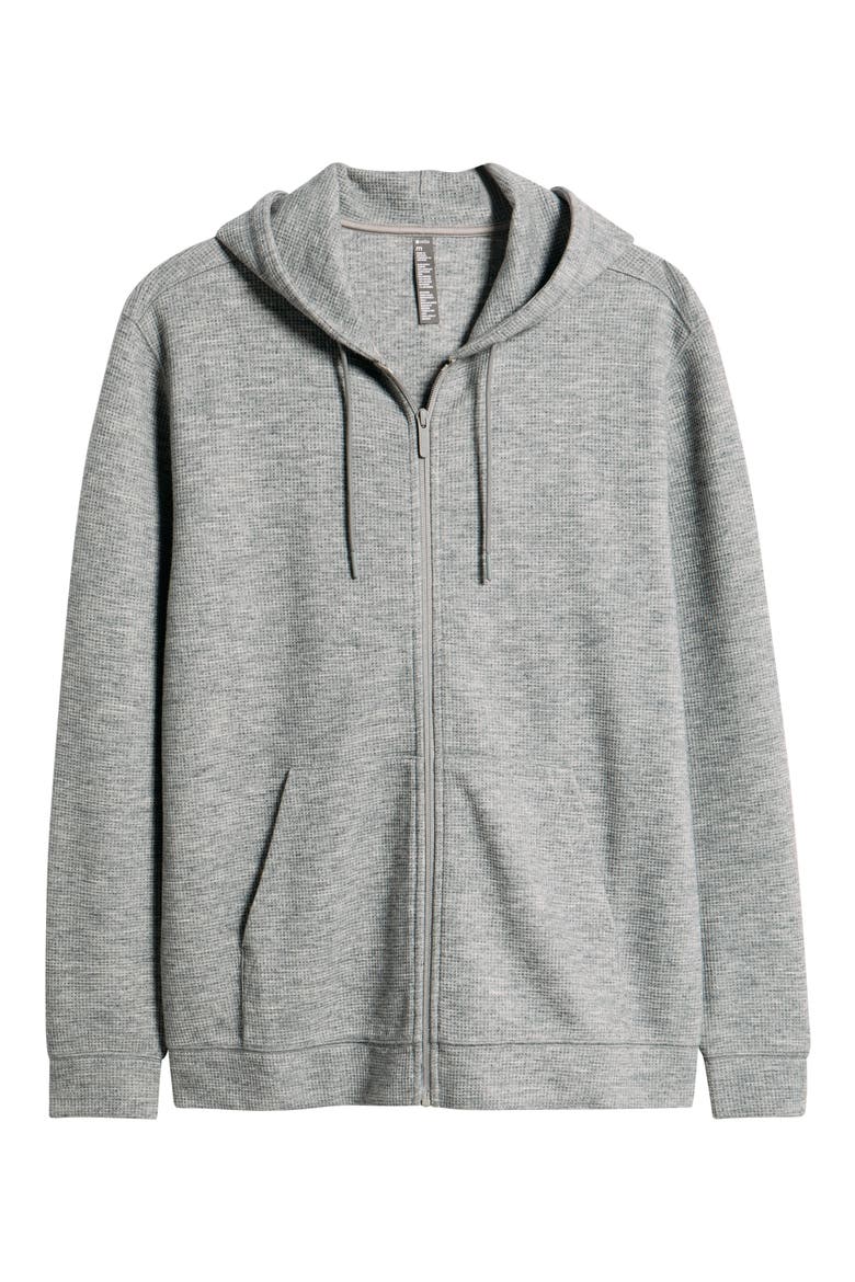 Waffle Knit Zip-Up Hoodie (Men) | Nordstrom