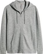Zella Waffle Knit Zip-Up Hoodie