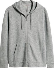 Zella Waffle Knit Zip-Up Hoodie