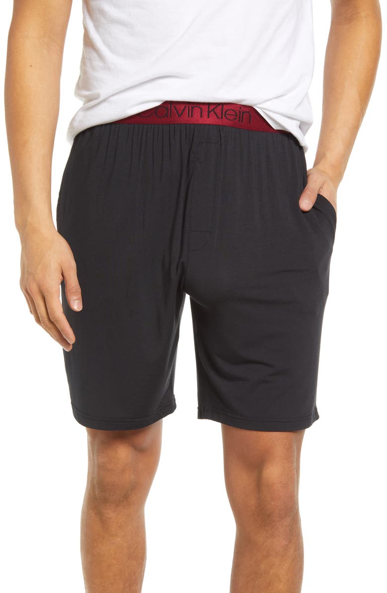 Calvin Klein Stretch Modal Sleep Shorts, Main, color,